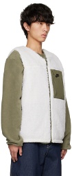 Nike Khaki & Off-White Club+ Winterized Reversible Vest