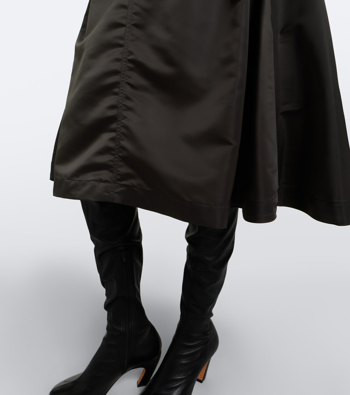 Sacai Twill midi skirt