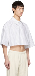 MM6 Maison Margiela White Striped Shirt