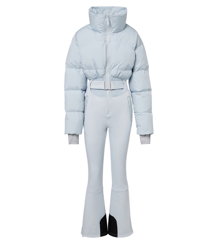 Photo: Cordova Fassa belted down ski suit