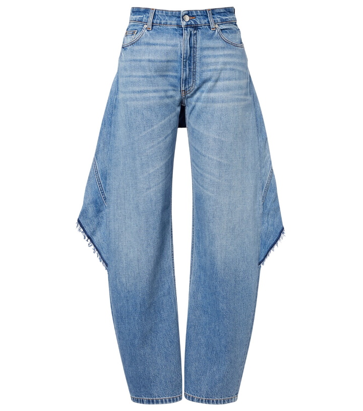 Photo: Stella McCartney Paneled barrel-leg jeans
