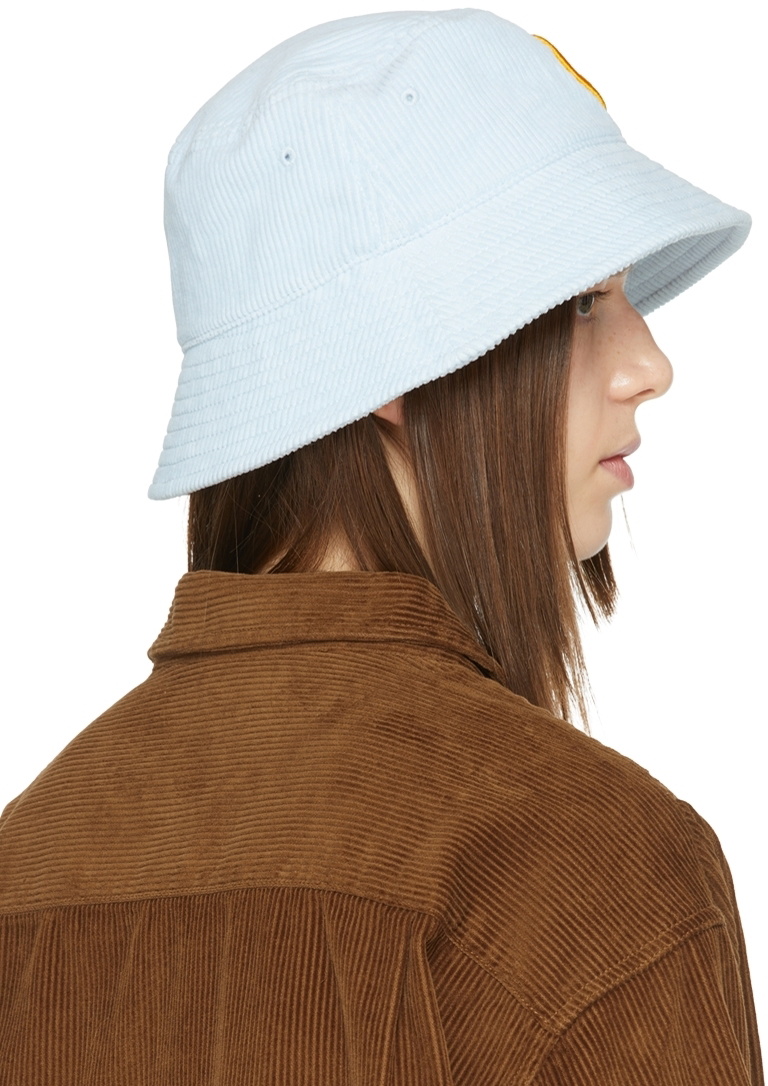drew house SSENSE Exclusive Blue Painted Mascot Bucket Hat