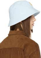 drew house SSENSE Exclusive Blue Painted Mascot Bucket Hat