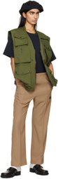 NEEDLES Khaki Field Vest