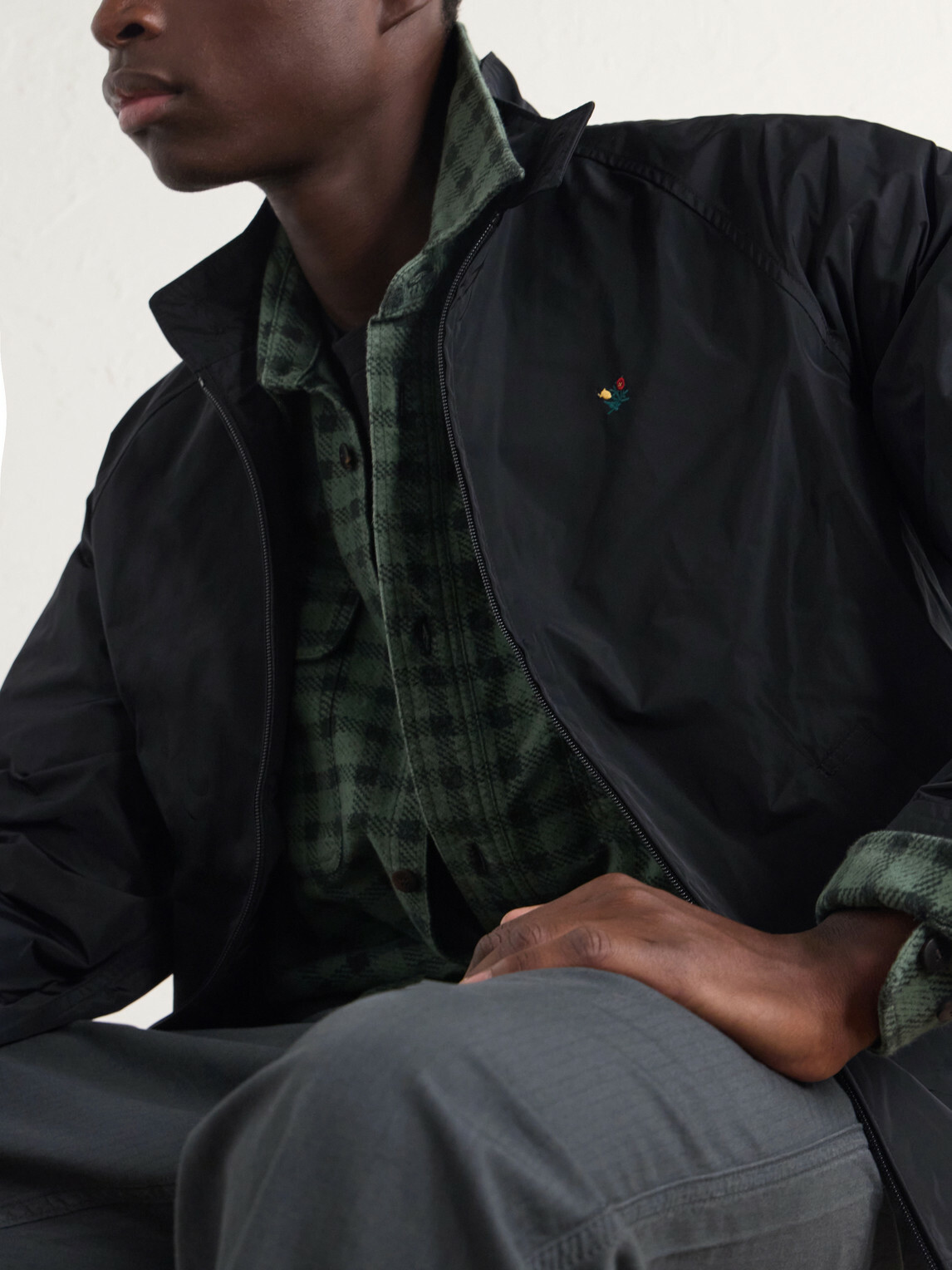 Aimé Leon Dore - Embroidered Shell Jacket - Black