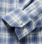 Peter Millar - Oliver Button-Down Collar Checked Woven Shirt - Blue