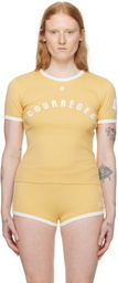 Courrèges Yellow Contrast T-Shirt
