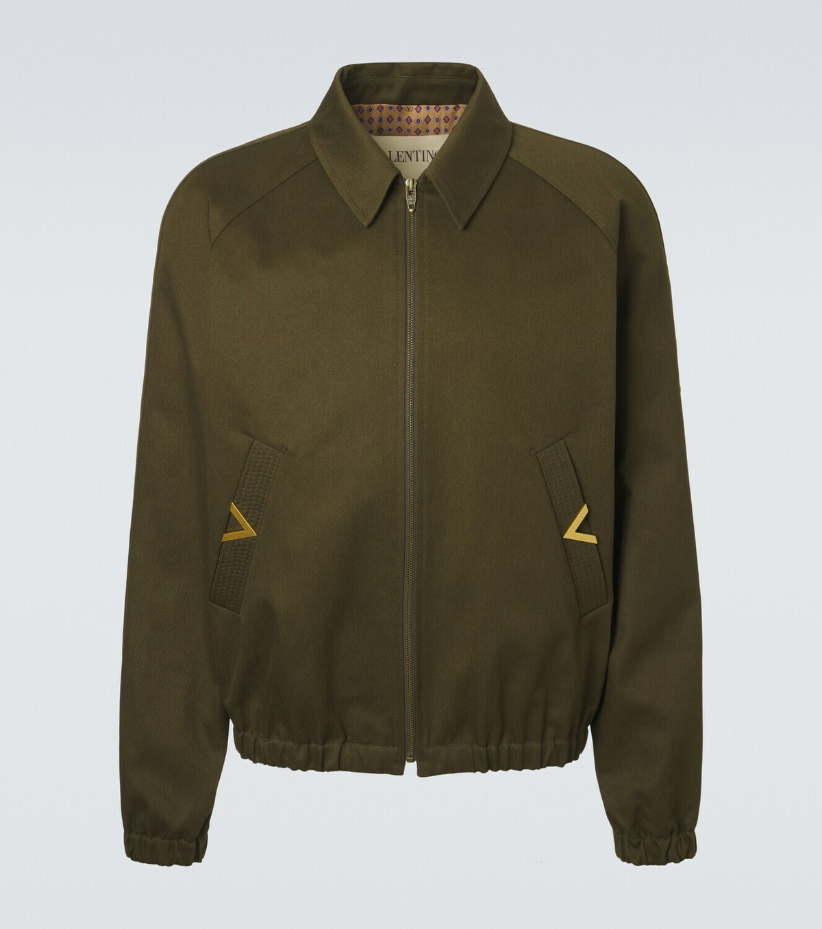 Valentino VGold cotton gabardine blouson jacket