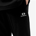 Balenciaga Men's Logo Slim Sweatpants in Black/White