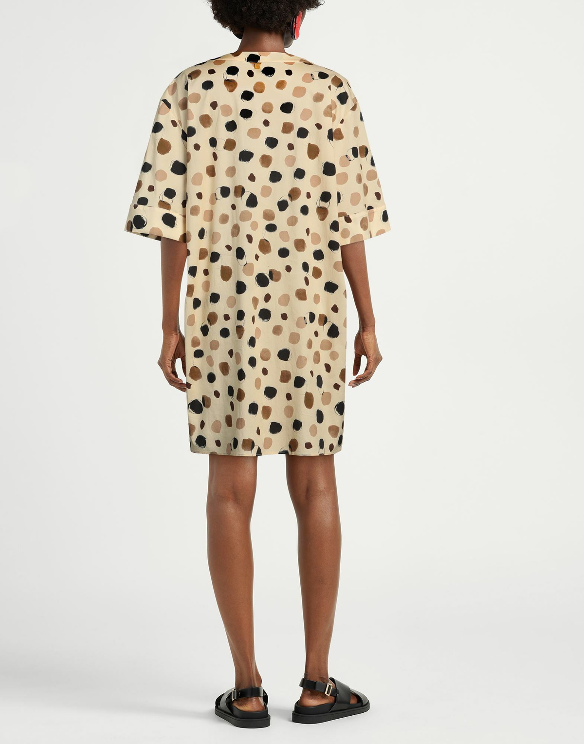 Manila Grace Womens Mini dress Sand