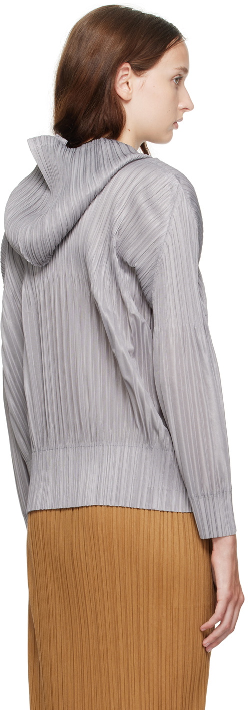 PLEATS PLEASE FLUFFY BASICS GRAYブルゾンサイズ3 FLUFFY BASICS – ISSEY MIYAKE ONLINE STORE