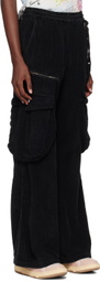Members of the Rage Black Cord Cargo Pants