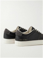 Common Projects - BBall Suede-Trimmed Leather Sneakers - Black