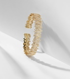 Suzanne Kalan Medium 18kt gold bangle with diamonds