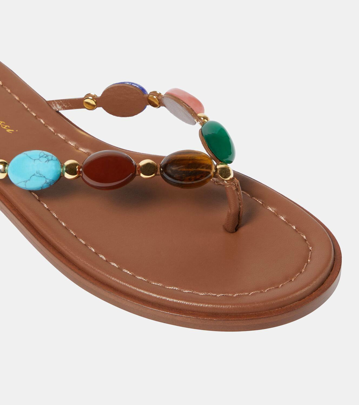 Gianvito Rossi Shanti embellished leather sandals