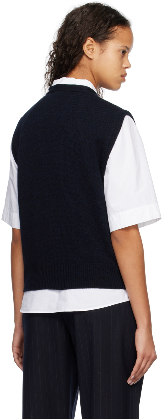 Margaret Howell Navy Integral Vest