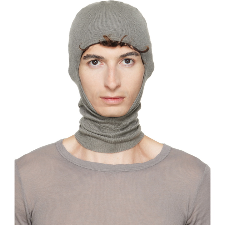 Photo: Rick Owens Taupe Tower Skull Balaclava