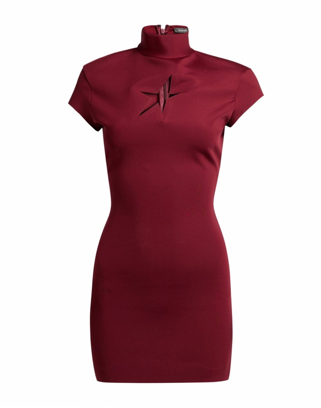 Photo: Mugler Womens Mini dress Burgundy