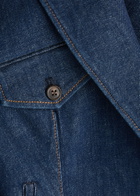 Paige Betania Stretch-denim Blazer Dark Blue
