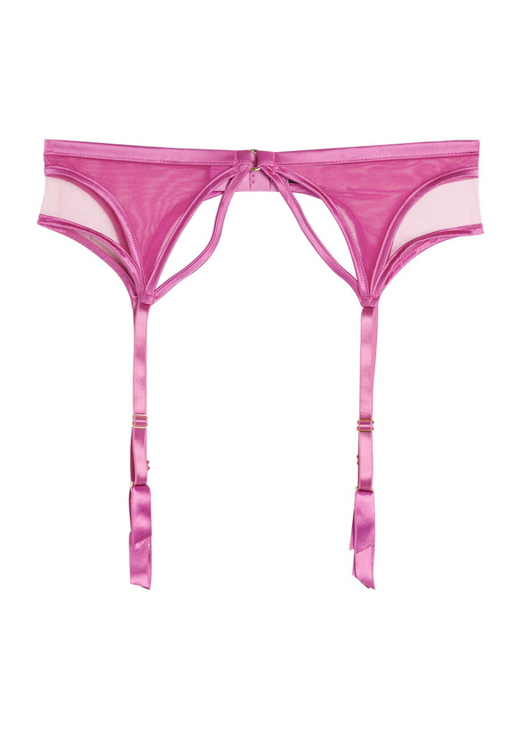 Photo: Fleur OF England Lola Mesh Suspender Belt Pink