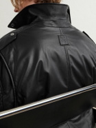 LOEWE - Belted Padded Leather Jacket - Black