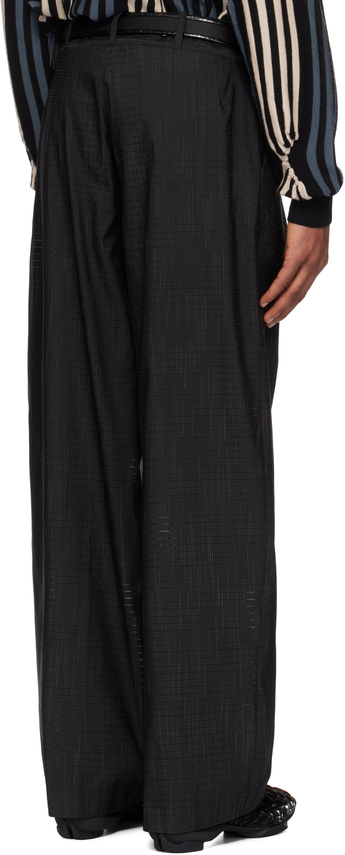 Kiko Kostadinov Black Navin Wide Trousers Kiko Kostadinov