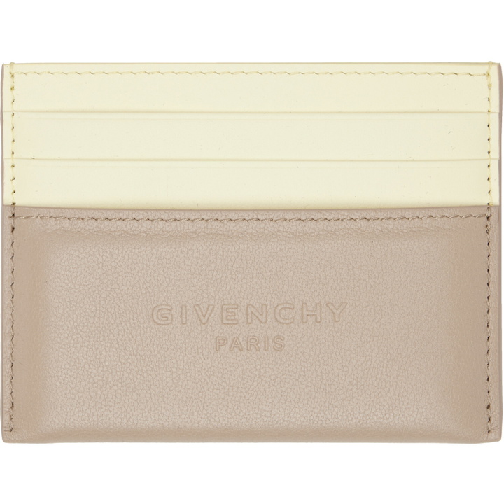 Photo: Givenchy Beige & Taupe Padded Card Holder