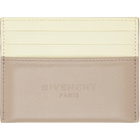 Givenchy Beige & Taupe Padded Card Holder