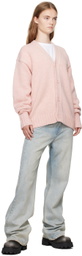 We11done Pink Chunky Cardigan