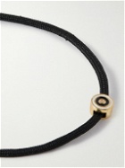 Miansai - Opus Gold, Sapphire and Cord Bracelet - Black