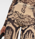 Jean Paul Gaultier Heraldique high-rise straight pants