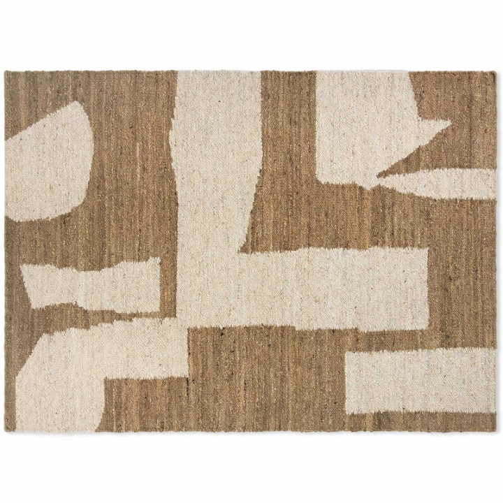 Photo: Ferm Living Piece Rug - 140x200cm in Off-White/Toffee