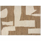 Ferm Living Piece Rug - 140x200cm in Off-White/Toffee