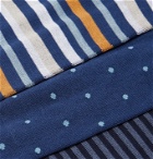 Marcoliani - Three-Pack Ribbed Cotton-Blend Socks - Multi
