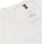 Iffley Road - Cambrian Striped Drirelease Piqué T-Shirt - White