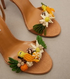 Aquazzura Birdsong raffia sandals