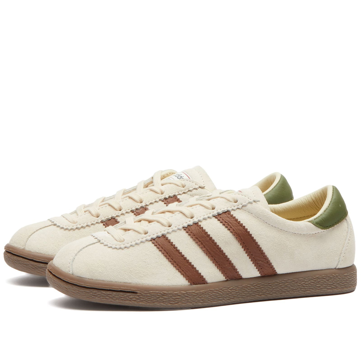 END. X Adidas Tobacco Flyfishing Sneakers in Ecru Tint Gum adidas