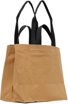 Maison Kitsuné Tan 'Cafe' Double Tote