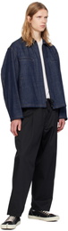 Y's For Men Black Side Tuck Trousers