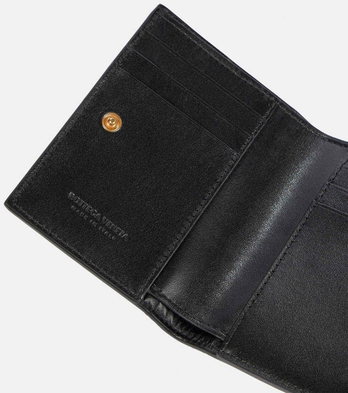 Bottega Veneta Bi-Fold Small Intrecciato leather wallet