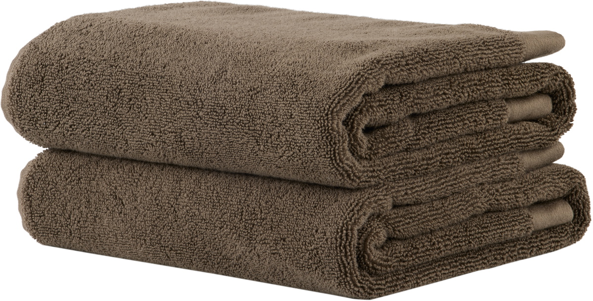 Tekla SSENSE Exclusive Brown Terry Heavyweight Hand Towel Set
