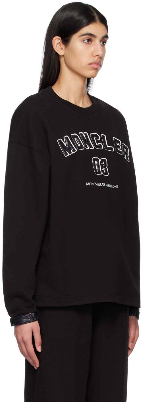 Moncler Black Bonded Sweatshirt Moncler