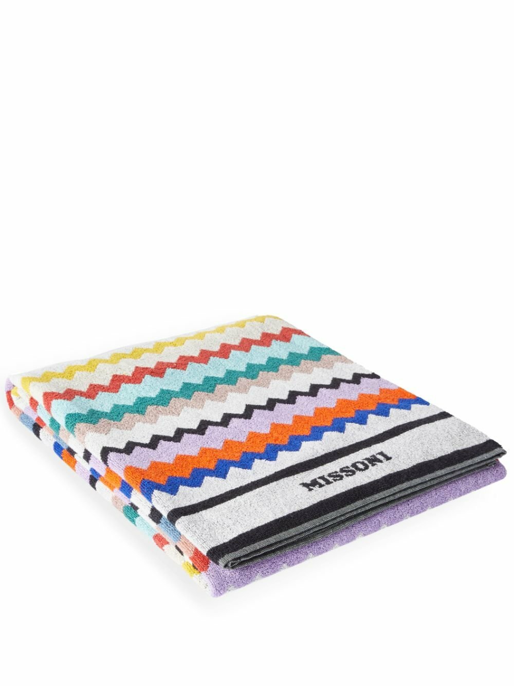 Missoni Home White Riverbero Cotton Beach Towel