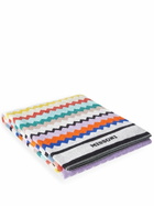 Missoni Home White Riverbero Cotton Beach Towel