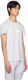 Balmain Blue Printed T-Shirt