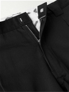 Neighborhood - Dickies Tuck Cropped Tapered Pleated Twill Trousers - Black