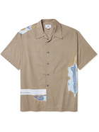 DUNHILL - Camp-Collar Printed Cotton Shirt - Neutrals