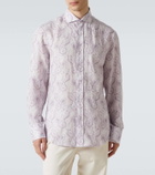 Brunello Cucinelli Printed linen shirt