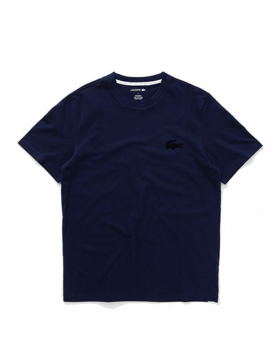 Photo: Lacoste Tee Shirt Loungewear Blue - Mens - Sleep  & Loungewear