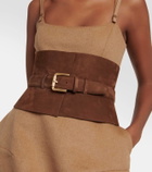 Max Mara Wide suede belt